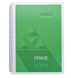 Зошит на пружині PRIME А4, 96л., клітка, в картонній обкладинці, салатовий, Зелений