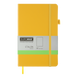 Книга записна ETALON 125*195, 96 арк., чистый блок, обкл. штучна шкіра, жовтий