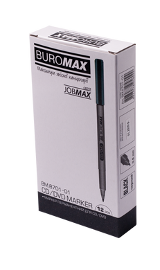 Маркер водостійкий JOBMAX, чорний, 0.6мм, Чорний