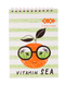 Блокнот на пружині зверху SUMMER VIBES, А-6, 40 арк., картонна обкладинка, KIDS Line, асорті
