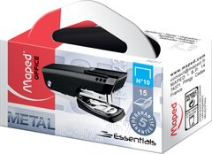 Степлер MINI ESSENTIALS METAL, металевий, 15л., (скоби №10), чорний