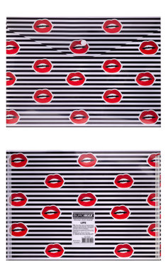 Папка-конверт на кнопці А4, LIPS, червоний, Червоний
