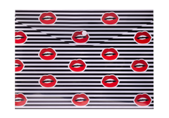 Папка-конверт на кнопці А4, LIPS, червоний, Червоний