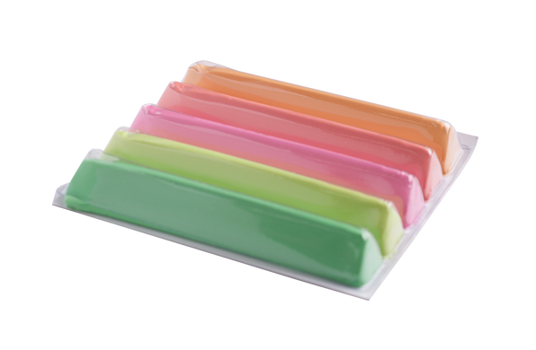 Пластилін 5 кольорів, неон, 80 г, KIDS Line