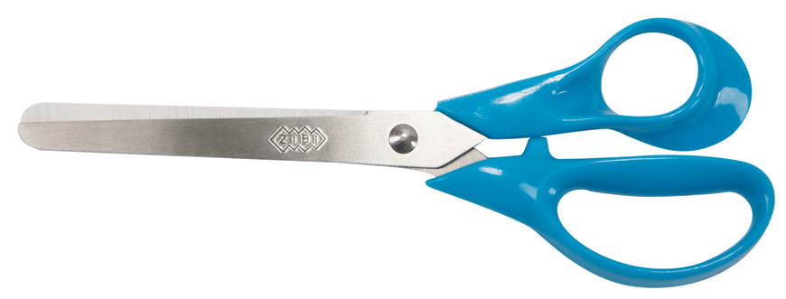 Ножиці дитячі 152 мм з пластиковими 3D-ручками, сині
