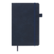 Книга записна PRIMO 125*195, 96 арк., клітинка, обкл. штучна шкіра, синій