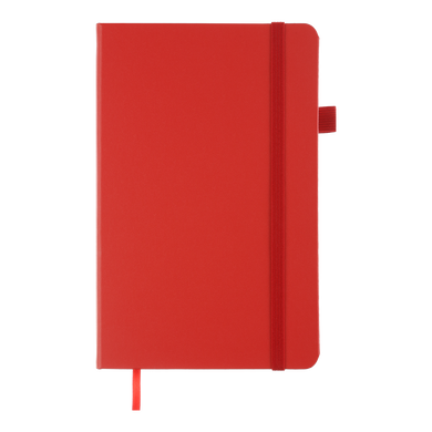 Книга записна ETALON 125*195, 96 арк., чистый блок, обкл. штучна шкіра, червоний