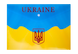 Папка-конверт на кнопці А4, UKRAINE, жовтий, Жовтий