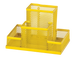 Прибор настільний 150x100x100мм металевий, жовтий, Жовтий