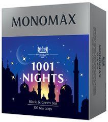 Чай бленд чорного та зеленого 1.5г*100, пакет, 1001 NIGHTS, МОNОМАХ