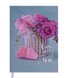 Щоденник недатований ROMANTIC, A5, 288 стор., бірюзовий, бірюзовий