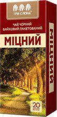 Чай чорний 1.5г*20, пакет, "МІЦНИЙ", ТРИ СЛОНА