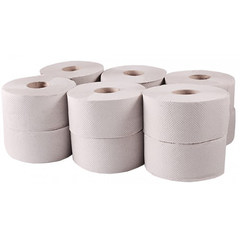 Папір туал. макули. "Джамбо BASIC",135м, 12 рул., на гільзі TISCHA PAPIER