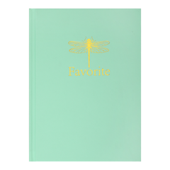 Записна книжка FAVOURITE, PASTEL, А5, 96 арк., кліт, офсет крем, тв. лам. обкл., м'ятна