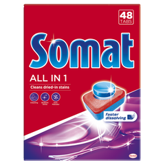 Таблетки для посудомийних машин SOMAT All in one 48 шт/уп