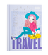 Блокнот CUTE GIRL, А-6, 64л., кл., тв. обкл., мат. лам.+лак, фіолетовий, KIDS Line
