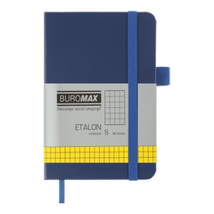 Книга записна ETALON 210*295, 96 арк., клітинка, обкл. штучна шкіра, синій