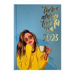 Щоденник датований 2024 WOMEN, A5, блакитний, Синій