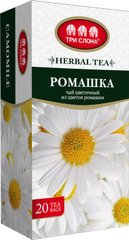 Чай квітковий 1г*20, пакет, "Ромашка", ТРИ СЛОНА