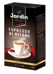Кава мелена JARDIN "Espresso di Milano" сила смаку "4" темного обсмаження 250 гр, вакум