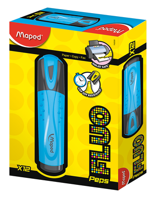 Текст-маркер FLUO PEPS Classic, блакитний, Блакитний