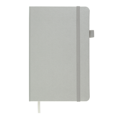 Книга записна ETALON 125*195, 96 арк., клітинка, обкл. штучна шкіра, срібний
