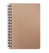 Книжка записн. на пруж. "STATUS" А6, 80арк.,кл., пластик.обкл., бронза, Золотий
