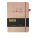 Блокнот діловий LIBRETA А5, 96л, чистий, обкладинка штучна шкіра, бежевий