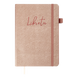 Блокнот діловий LIBRETA А5, 96л, чистий, обкладинка штучна шкіра, бежевий