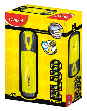 Текст-маркер FLUO PEPS Classic, жовтий, Жовтий