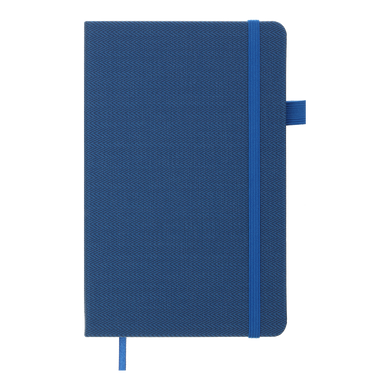 Книга записна TWEED 125*195, 96 арк., клітинка, обкл. штучна шкіра, синій