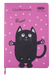 Щоденник шкільний FAT CAT, В5, 48 арк., тверд. обл., шт.шкіраПоролон, фуксія