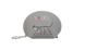 Кейс для монет CAT LOVER, плоский 12,5x8,5x4,5 см, сірий з зображенням кота із блискіток