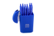Стакан пласт. RUBBER TOUCH для канцелярських приладів, синій, Синій