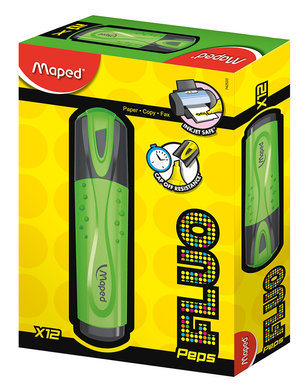 Текст-маркер FLUO PEPS Classic, зелений, Зелений