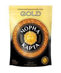 Кава розчинна Чорна Карта Gold, пакет, 120г*20