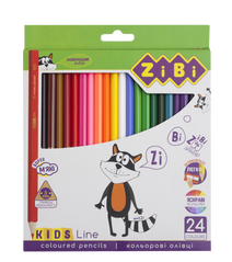 Кольорові олівці, 24 кольорів, KIDS LINE