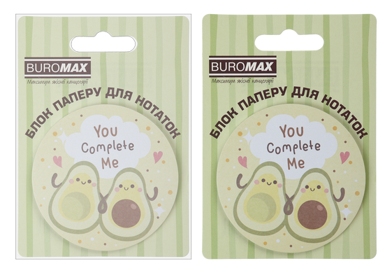 Блок для нотаток AVOCADO, з кл.шаром, діам. 70 мм, 30 арк