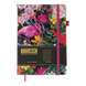 Блокнот діловий EXOTIC А5, 96л, клітинка, обкладинка штучна шкіра, рожевий