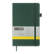 Книга записна ETALON 125*195, 96 арк., клітинка, обкл. штучна шкіра, зелений