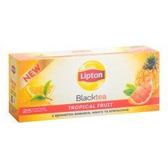 Чай чорний SUPER TASTY TROPICAL FRUIT TEA, 25х2г, "Lipton", пакет