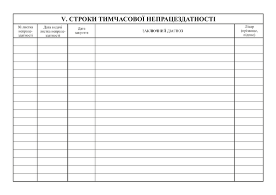 Медична карта амбулаторного хворого, А5, офс.
