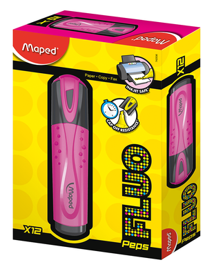 Текст-маркер FLUO PEPS Classic, рожевий, Рожевий
