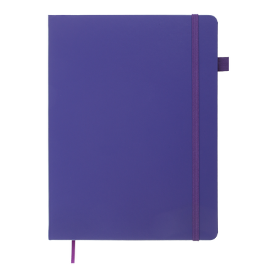 Книга записна ETALON 190*250, 96 арк., клітинка, обкл. штучна шкіра, фіолетовий