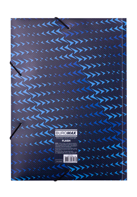 Папка на гумці A4, FLASH, синій, Синій