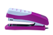 Степлер пластиковий "Шахматка"12арк., (скоби №10), рожевий