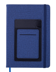 Блокнот діловий COMFORT А5, 96л, крапка, обкладинка штучна шкіра, синій