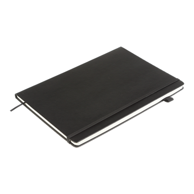 Книга записна PRIMO 190*250, 96 арк., клітинка, обкл. штучна шкіра, чорний