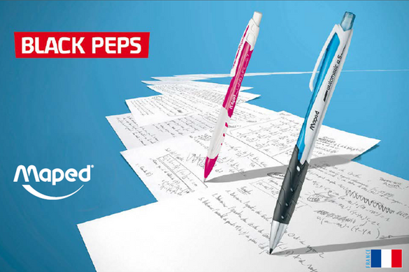 Олівець механічний BLACK PEPS Long Life 0.7мм, з гумкою, синій