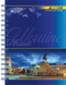 Книга для нотаток А6, 96 арк., пружина, кл., тв. лам. палітурка, Синій